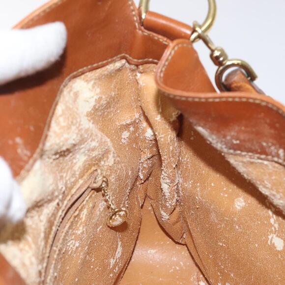 GUCCI Bamboo Shoulder Bag Leather Brown Gold 001 1448 001 1448 - Picture 16 of 16